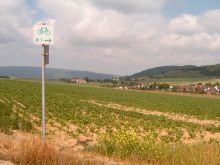 Vanaf de Weser volgen we de Europa R1-fietsroute